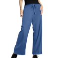 thumbnail image 2 of Tittly Baggy Pants Comfy Pants Women Womens Daily Elastic Waist Pockets Straight Solid Color Casual Pants Loose Long Trousers Sweatpants Women Lounge Pants Women Blue M, 2 of 4