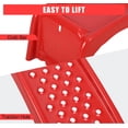 thumbnail image 4 of Heavy Duty Steel Car Ramps, 8000 Lbs Capacity Vehicle Service Ramps with 8-Inch Lift for SUV and Truck Oil Change, 2 Pack，Red, 4 of 5