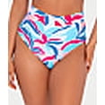 thumbnail image 5 of Printed Fold-Over High-Waist Bikini Bottom Swimsuit, 5 of 6