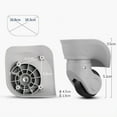 thumbnail image 1 of Mosiee Suitcase Repair Luggage Replacement Wheels Measure Size Before Purchase, 1 of 8