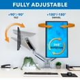 thumbnail image 4 of Mount-It! Dual Monitor Desk Mount | Fits 17-32 Inch Screens, 4 of 9