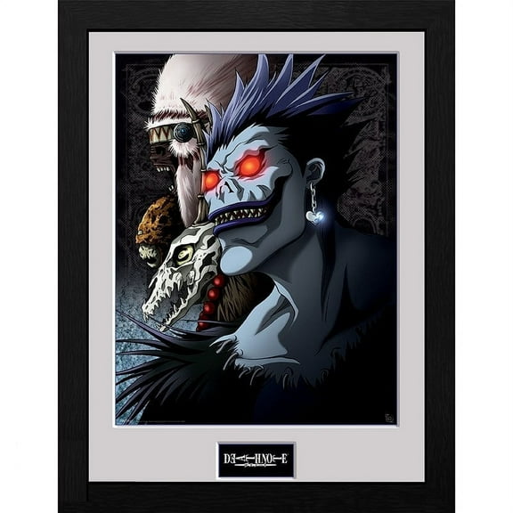 ABYstyle Officially Licensed Death Note Shinigami Framed Poster – 12" x 16" Anime Wall Art Print, Officially Licensed Décor for Fans