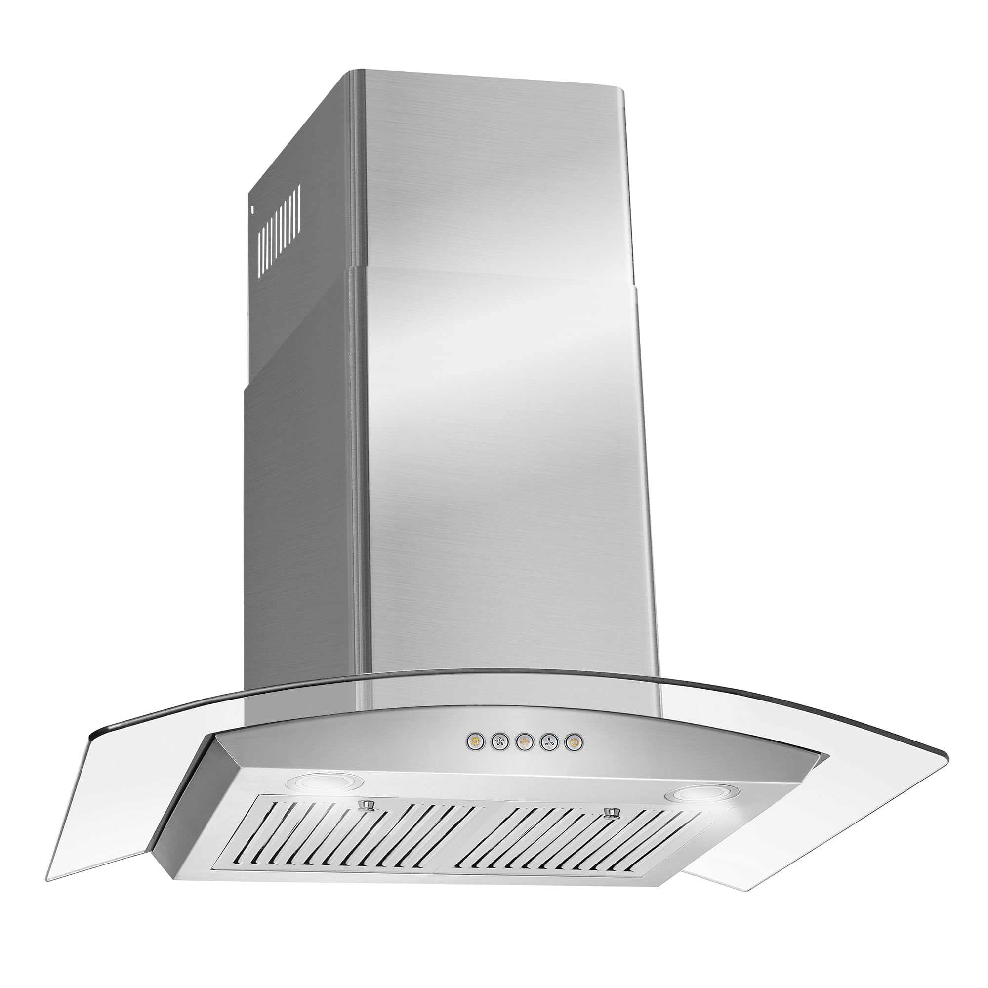 Pemberly Row 30" 380 CFM Ducted Wall Mount Range Stainless Steel Kitchen Hood