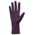 thumbnail image 2 of Genuine Leather Unlined Women Dress Gloves With Beautiful Standard Length Extended Up to 2 Inches From Wrist… Fashion Isabella glove Small Purple, 2 of 5