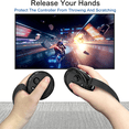thumbnail image 2 of GJX Controller Grips Compatible with Meta Quest 3S Quest 3 Controllers Straps Knuckle Hand Strap with Battery Opening Covers with Thumbsticks Covers Black,Batteries Not Included, 2 of 7