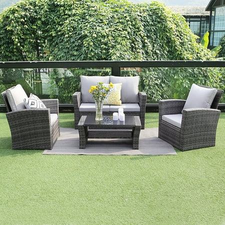 wisteria lane outdoor patio furniture set 5 piece sectional sofa