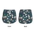 thumbnail image 5 of Vsdgher Vintage Floral Print Women's Running Double Layer Shorts High Waisted with Pockets Elastic Yoga Workout Athletic Gym Sports, 5 of 8