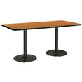 thumbnail image 3 of KFI Studios Mode 3.5' x 7' Dining Table, Medium Oak, Black Base, 3 of 3