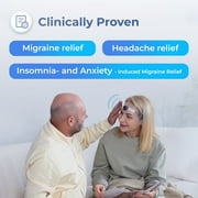 HeadaTerm 2 Migraine Relief Device e-TNS Technology Rechargeable Head Cap Treatment for migraine and Headache, Drug-Free, Clinically Proven, Fast-Acting, No Side Effects
