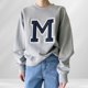 thumbnail image 2 of Jersey básico para mujer sudadera con capucha de forro polar con estampado de letras holgadas traje diario de gran tamaño Hugtrwg Para estrenar, 2 of 9