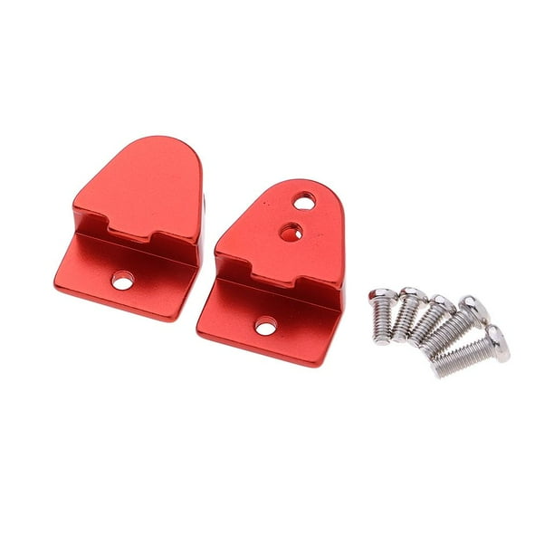 2pcs Piezas de Mejora de Enchufe de Grillo de Metal para Camión de de WPL1620 4WD 6WD RC rojo