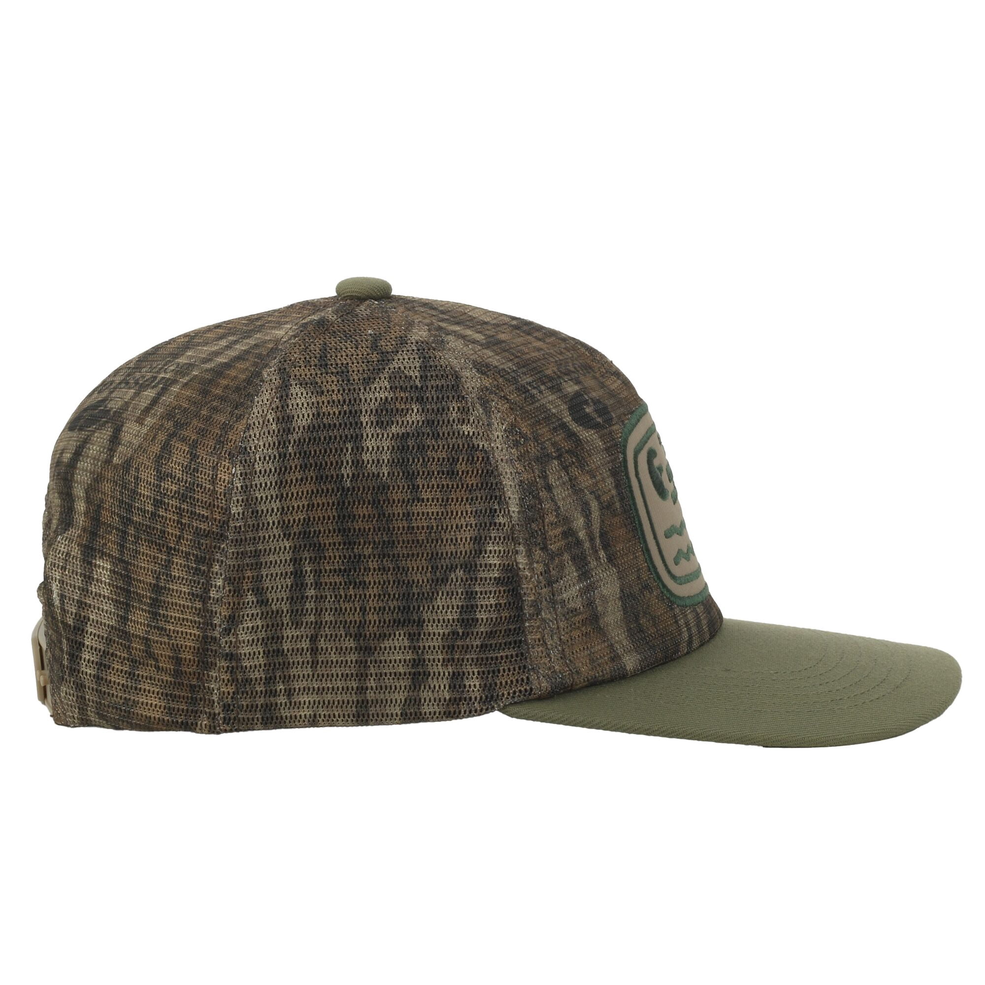 Mossy Oak® New Bottomland Fishing Cap – Unstructured Mesh Back, Flat Bill, One Size
