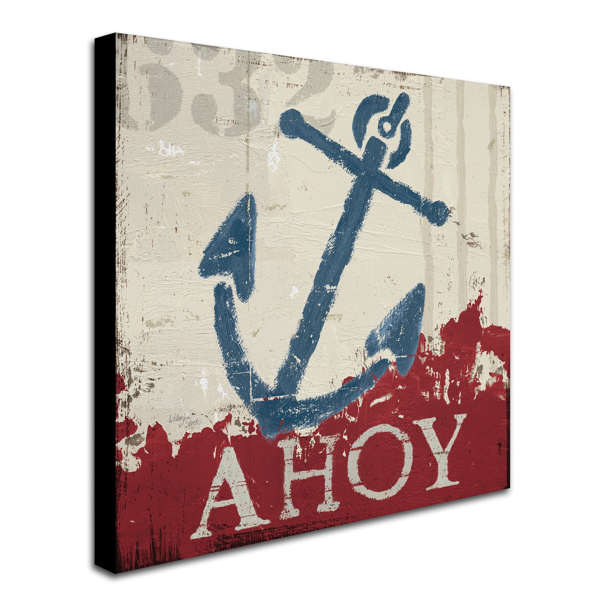 Trademark Fine Art "Nautical IV Red" Canvas Art by Wellington Studio
