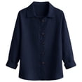 thumbnail image 5 of PBFRDSJ Tops for Women Trendy Summer Classic Pleated Textured Cotton Linen Jacket Single-Breasted Lapel Long Sleeve Cardigan Business Casual Work Outwear, 5 of 5