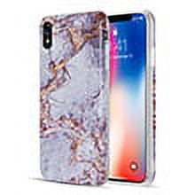 GSA Candy Marble Case for Apple iPhone XR (6.1") - Gray & Gold