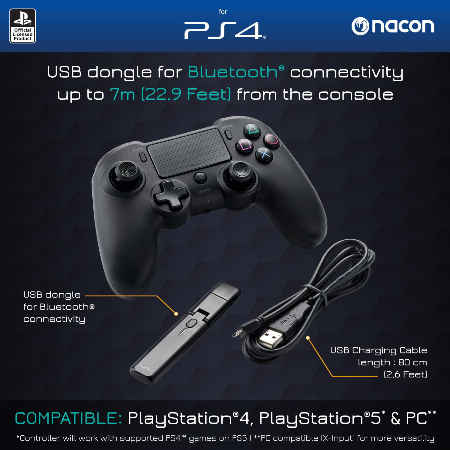 User manual NACON Asymmetric Wireless Controller PS4 (English - 55 pages)