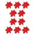 thumbnail image 1 of Ounissouiy Árbol de Navidad Decorativo Flor Falsa Desmontable Jardín de Moda Boda Festival Artificial Flores Navidad Rojo rojo navideño 10Conjunto, 1 of 6