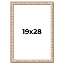 19x28 Frame White Real Wood Picture Frame Width 1.5 inches | Interior Frame Depth 0.5 inches |