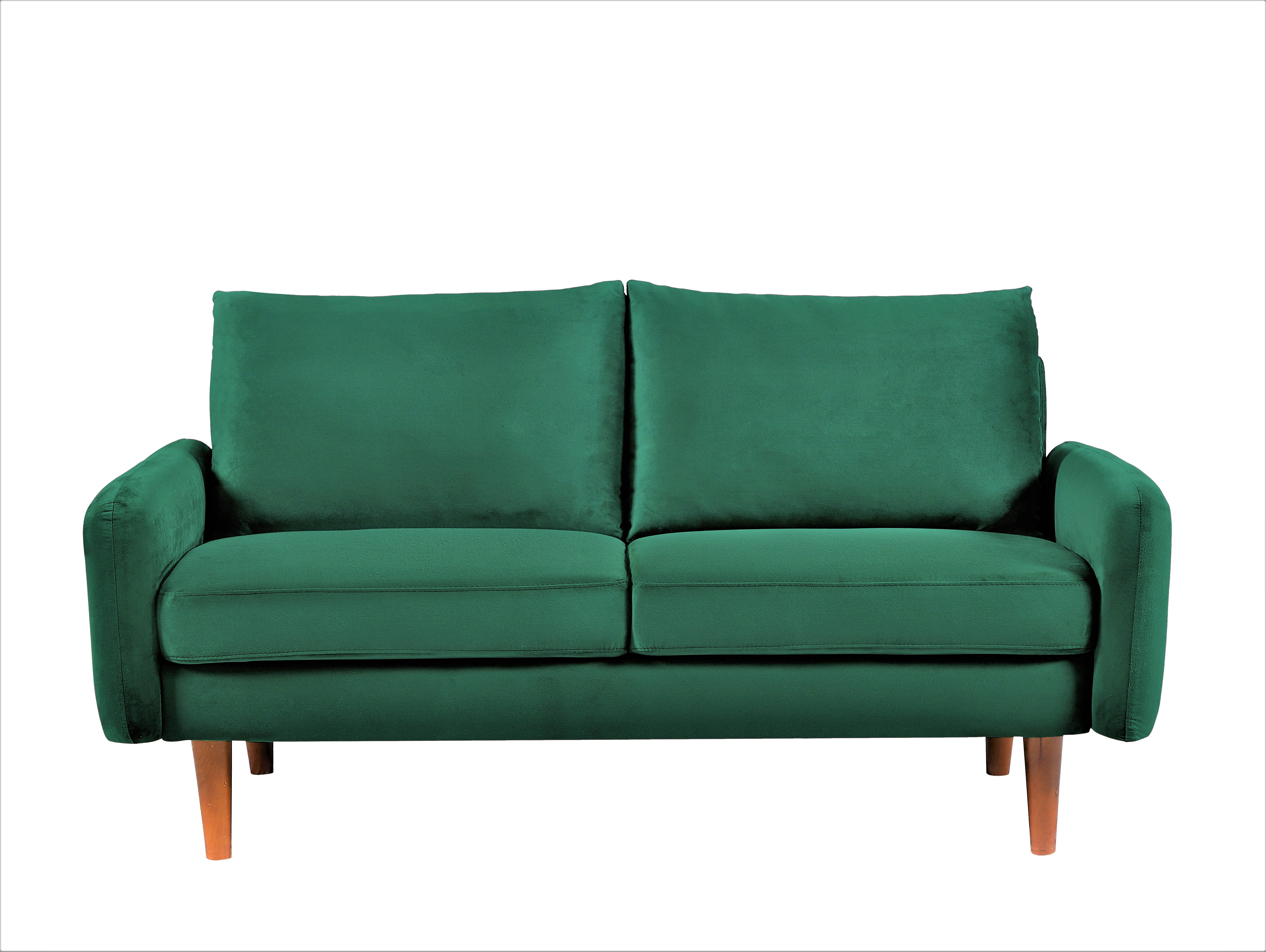 Uspridefurniture 2-Pcs Polyester Couch and Loveseat Set, Green