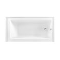 thumbnail image 4 of Aqua Eden CVTDE603122R8 60" Acrylic Rectangular 3-Wall Alcove Tub, Right Hand Drain, Glossy White/Brushed Nickel, 4 of 4