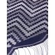 thumbnail image 4 of Chales y envolturas INSPIRE CHIC para vestidos de noche, bufandas triangulares de encaje con flecos para fiestas formales de boda 70.9"x27.6" azul marino, 4 of 5