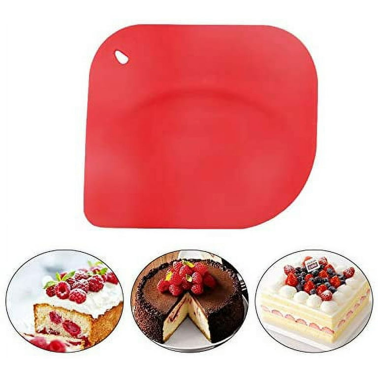 Silicone Dough Scraper with Stainless Steel Sheet, Curved Edge Flexible  Bowl Scraper for Baking, Foo…See more Silicone Dough Scraper with Stainless