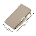 thumbnail image 5 of Faraee Long Wallets for Men Women Leather RFID Blocking Bifold Purse Clutch Tote with Zipper Pocket Black, 5 of 5
