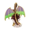 thumbnail image 3 of Mystical Dragons Collection Wigfal Red Dragon Figurine with Illuminated Pedestal, 3 of 9