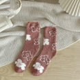 thumbnail image 2 of Kmdttou Women Thin Cotton Socks Women's Flower Print Thin Short Socks With Lace Mesh Socks Socks Winter-Gifts for Women/Men-Warm Thick Soft, 2 of 4