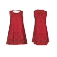 thumbnail image 3 of Bixox Robe Sans Manches Vintage Bourgogne pour Femmes avec Poches, Robe Décontractée Longueur Genou pour l'Été-moyen, 3 of 7