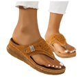 thumbnail image 2 of MKLEKYY Sandalias de Plataforma para Mujer, Zapatos de Tacón Bajo, Sandalias de Suela Gruesa, Sandalias de Moda Con Clip En La Punta, Sandalias de Playa para Un Solo Pie, 2 of 4