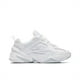 thumbnail image 4 of Zapatillas clásicas M2K Tekno blancas de platino puro, unisex, cómodas, de suela gruesa, estilo retro, informales, de caña baja, 4 of 4