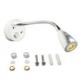 thumbnail image 1 of Flexible Gooseneck USB RV Reading Light DC10-30V 3W 3-Tone LED Interior Lights for Campers RV and Boats Silver, 1 of 8