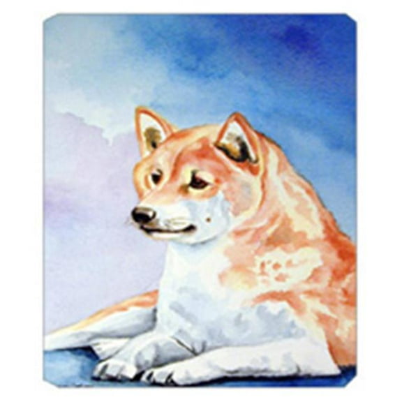 Carolines Treasures  Red and White Shiba Inu Mouse Pad - Hot Pad Or Trivet - 8 x 9.5 in.