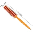 thumbnail image 4 of EeaseMX Peine redondo para peinar el cabello con mango de madera, cepillo rizador para salón en casa., 4 of 7