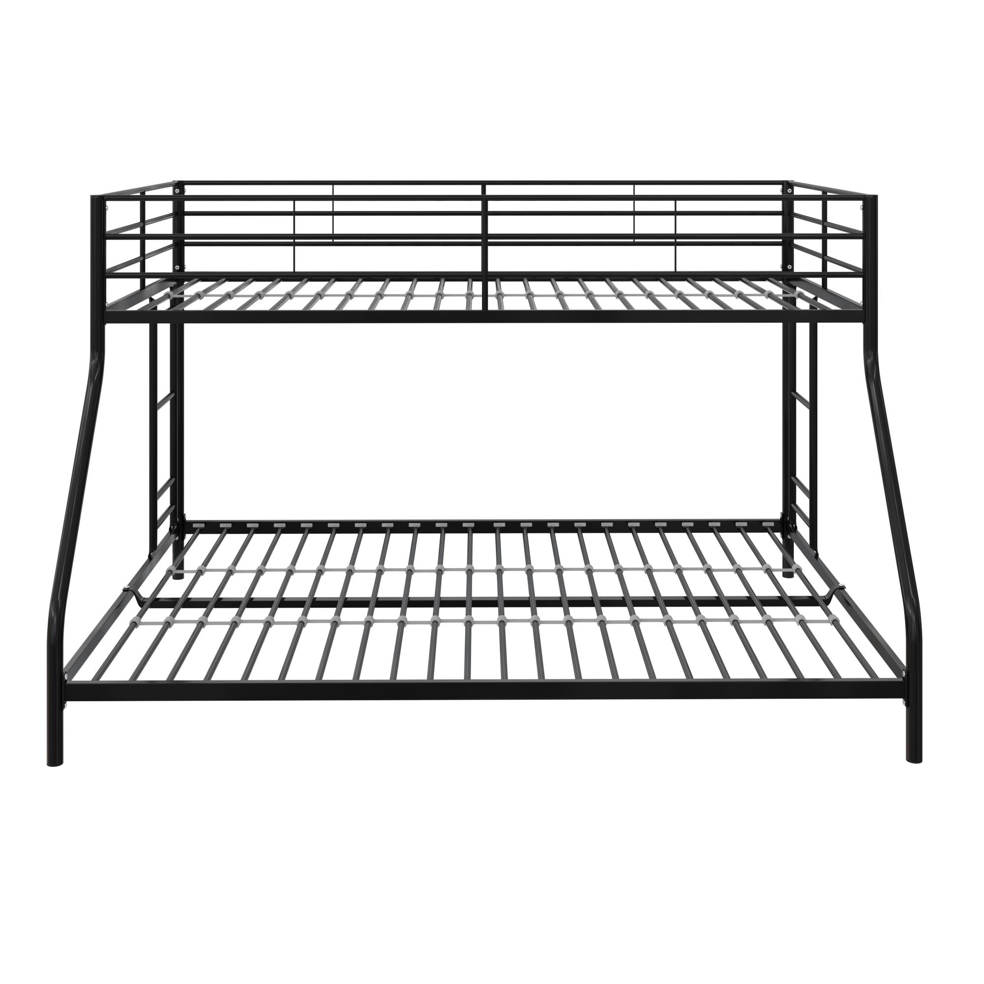 Mainstays Small Space Junior Twin over Full Bunk Bed, Black photo 7