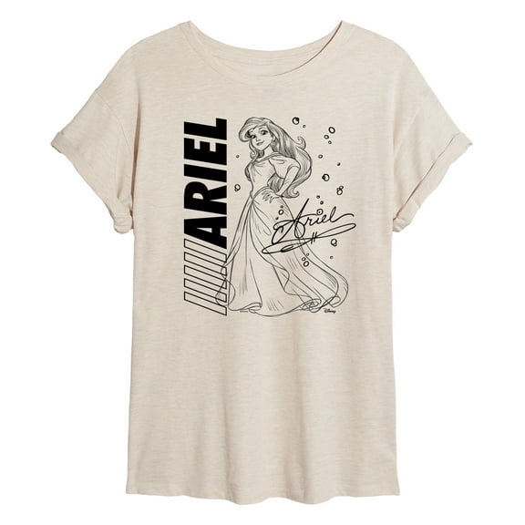 Disney - Autograph Ariel  - Juniors Ideal Flowy Muscle T-Shirt