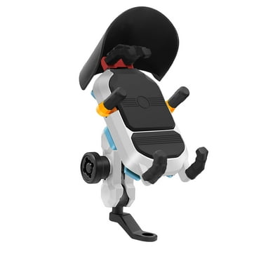 Motorcycle Phone Holder Cute Helmet Look Shock Proof Adjustable Angle