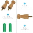 thumbnail image 4 of Hook up 4 Pcs Coat Hooks Wall Mounted Hat Hangers for Heavy Duty Clothes Rack Keys Decorative Wood, 4 of 6