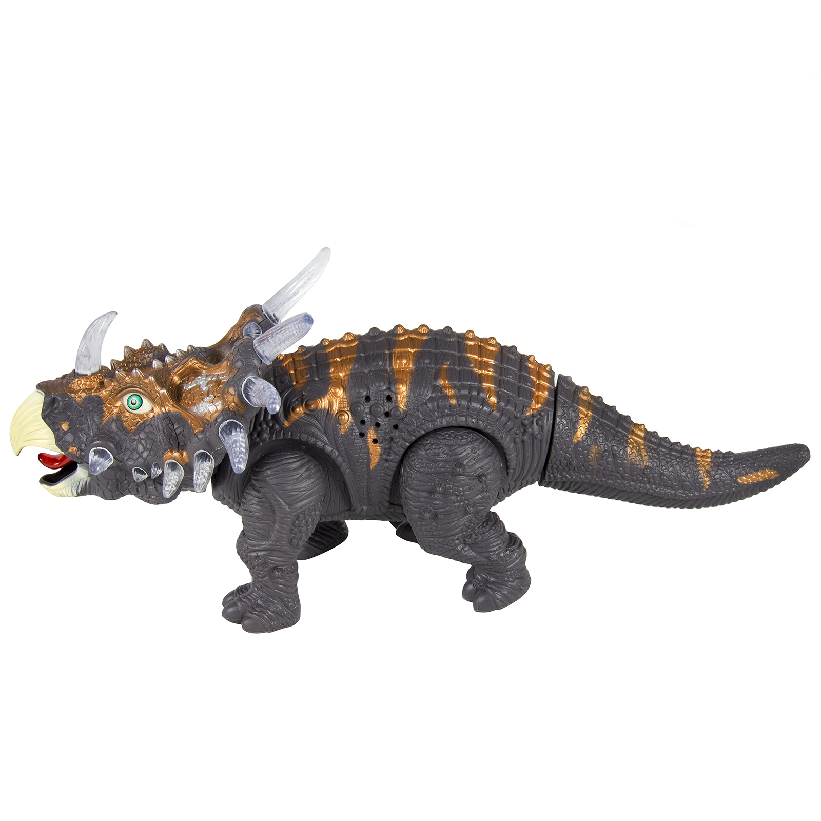 Best Choice Products 14in Kids RC Interactive Walking Triceratops Dinosaur Animal Toy Figure w/ Lights, Sound - image 4 of 7