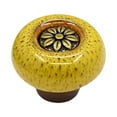 thumbnail image 1 of GUOOL Poignées de Porte en Céramique pour Armoire Commode Poignées de Tiroir Matériel Simple Jaune, 1 of 8