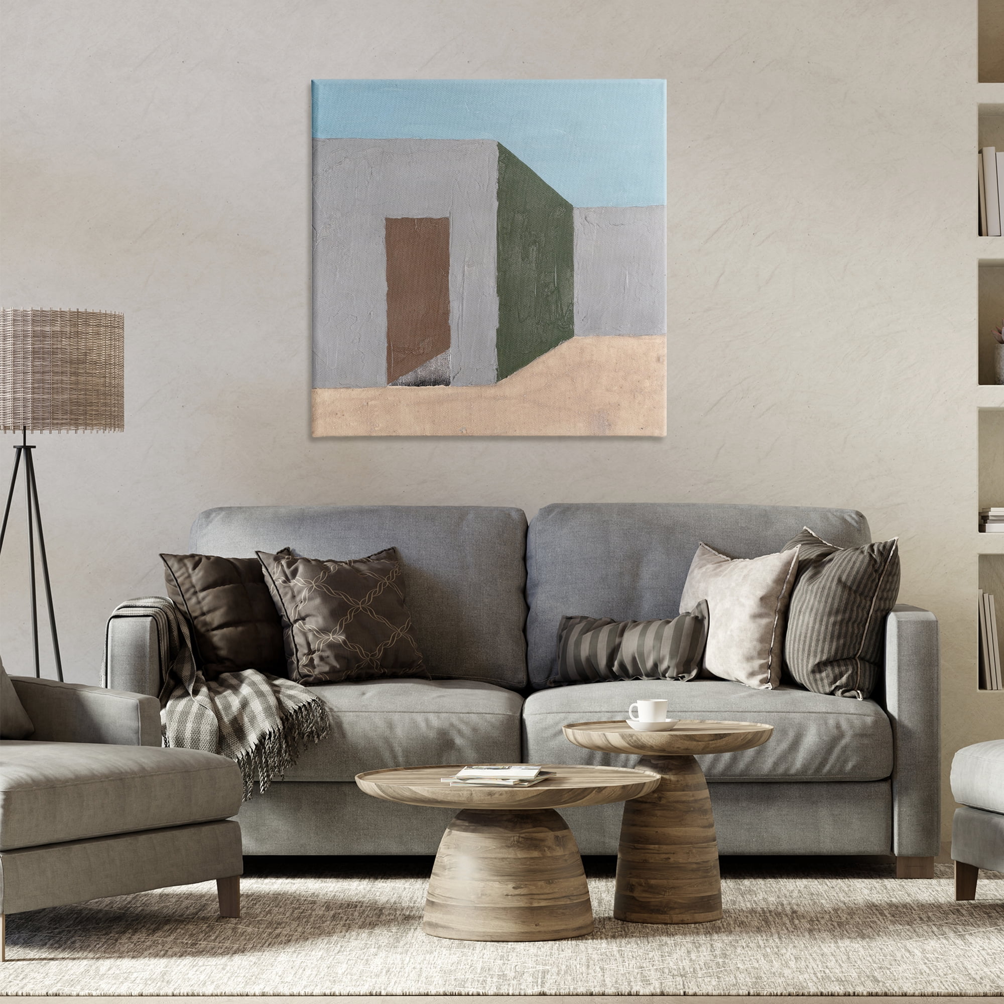 Stupell Industries Southwestern Adobe House Buildings & Architecture Painting Wrapped Canvas Art Print Wall Art, 30 x 30