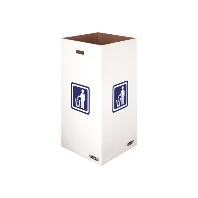 Bankers Box Large Corrugated Cardboard Trash and Recycling Containers, 50 Gallon, 10 Each (7330201)
