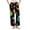 Black-D, variant on Christmas Themed Brushed Fleece Pajama Bottoms - Plus Size Cozy Sleepwear & Home Lounge Pant with Pocket & Elastic Waist Soft Comfort Teal