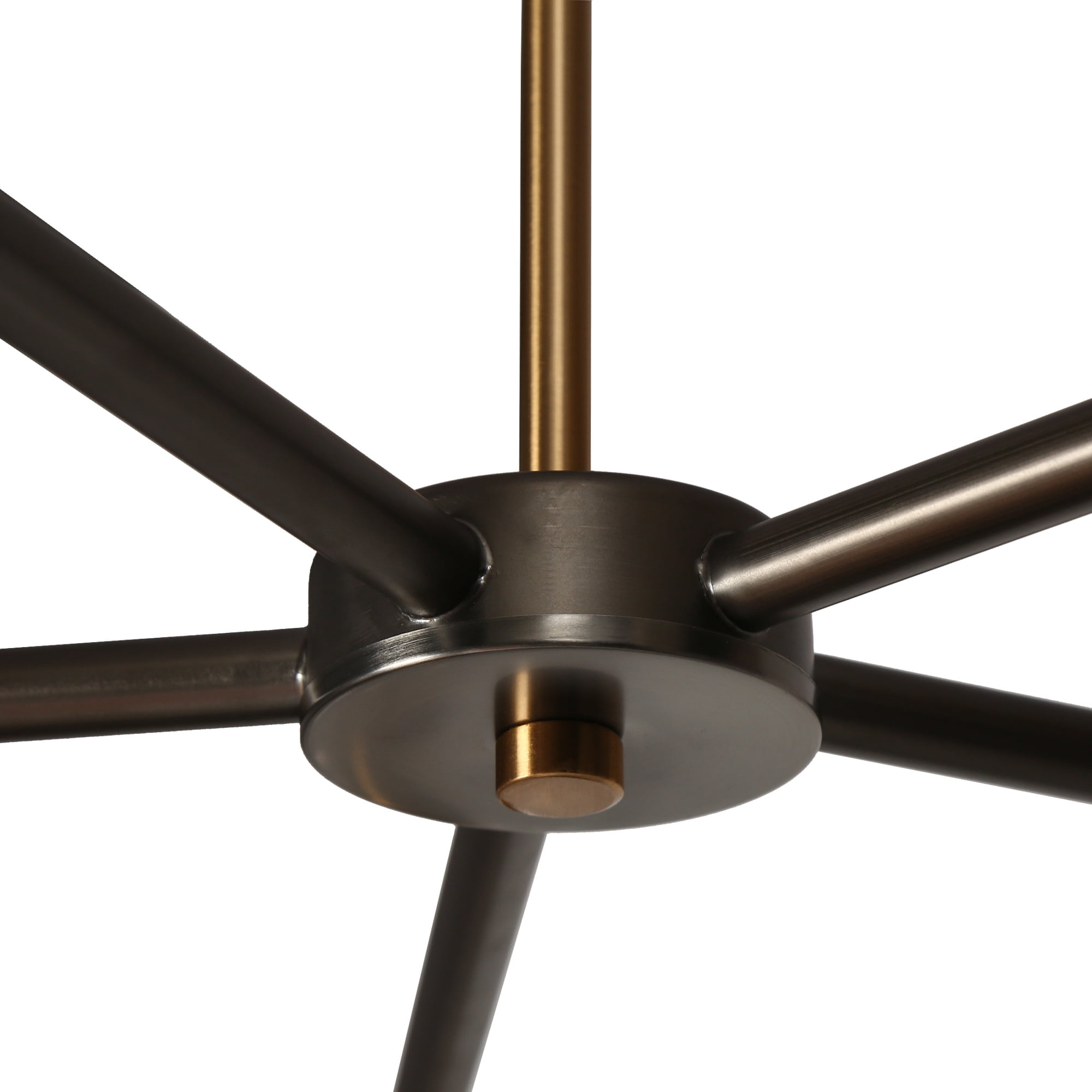 LNC Erharting 5-Light Brushed Black Modern/Contemporary Led Chandelier