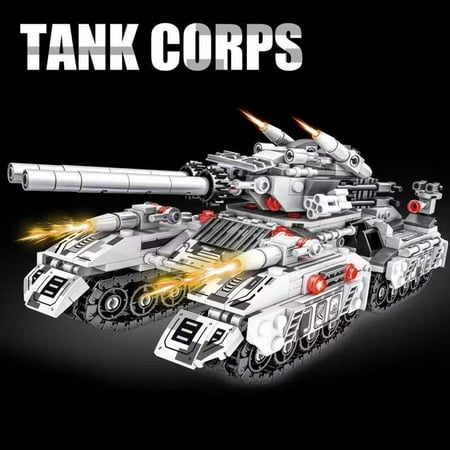 2025 New WW2 Military Vehicle Tank 8in1 Airplane Truck Model Building Blocks DIY Bricks Kids Construction Toys Gifts for Boys