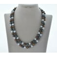 thumbnail image 2 of K-KED 34" 8-9mm Black Gray Coffee Round Freshwater Pearl Necklace, 2 of 3