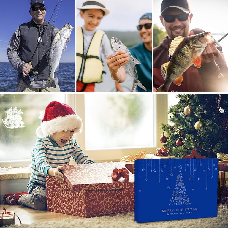 christmas fishing gift box Personalized Ornament, Fisherman Tackle Ornament Made from high quality resin Fishing Christmas Tackle Box Personalized