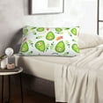 thumbnail image 6 of Pofeuu Kawaii Avocado Print Polyester Microfiber Plush Pillowcases, Super Soft and Cozy Pillow Case Covers with Envelop Closure（Pillow core not included）-14"x20", 6 of 6