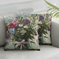thumbnail image 3 of nygtbtfer Summer Wildflower Throw Pillow Covers  Nature Flower in Vase Square Pillowcase Set of 2  Linen Cushion Case for Couch Sofa Home Farmhouse Decor White, 3 of 7